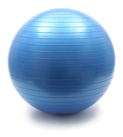 Ein blauer Gymnastikball